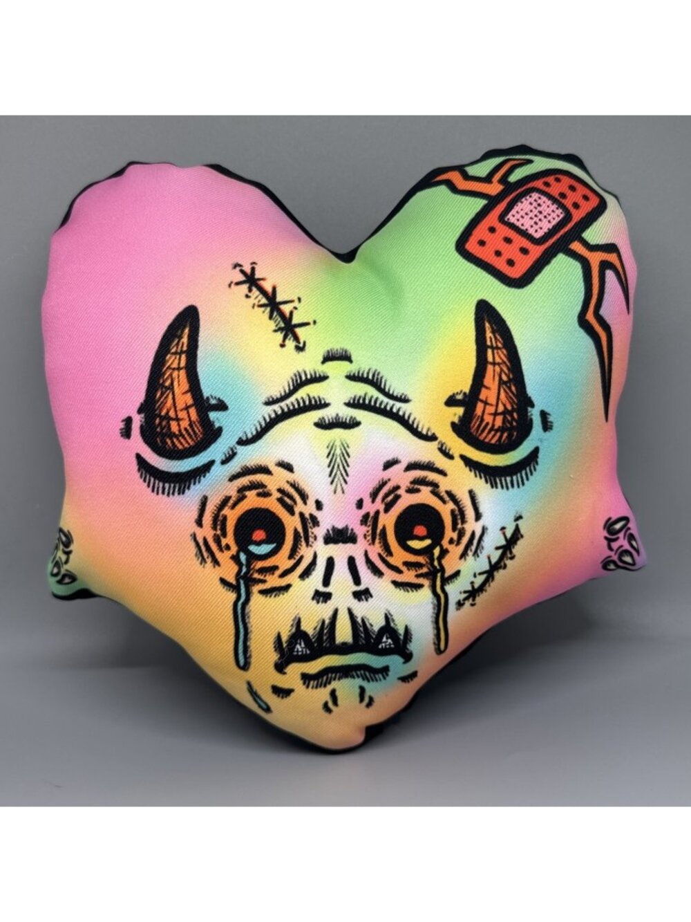 Teen Hearts Rainbow Heart Monster Plush